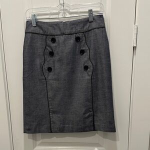 Anthropologie Cidra Elegant Gray Women's Skirt